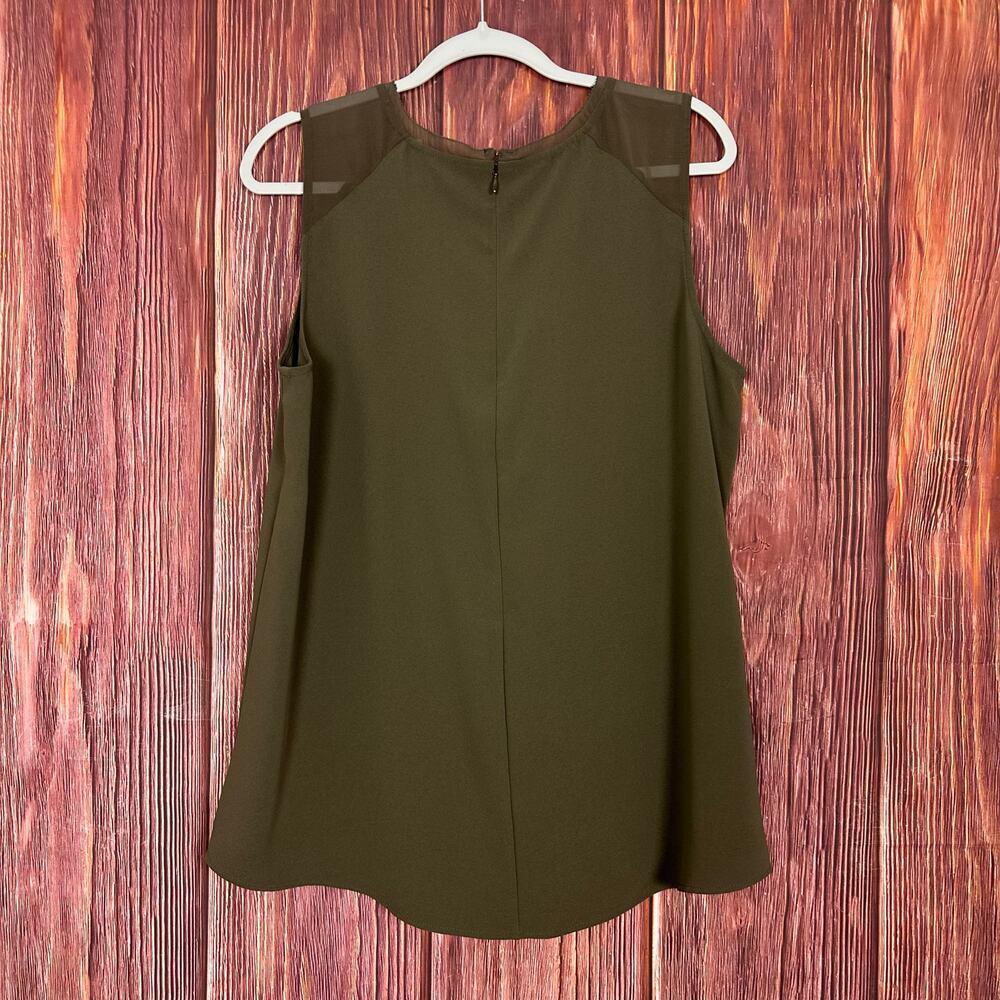 Soft Surroundings Teagan Tank Top Blouse Brown Sleeveless Size Large NWT - Picture 2 of 7